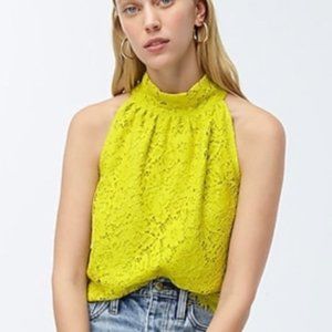 J.Crew Tie Neck Top In Lace NWT